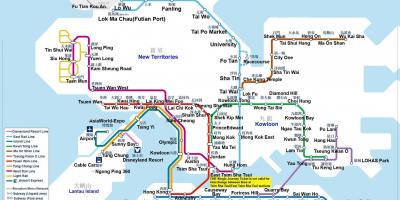 Subway ramani Hong Kong