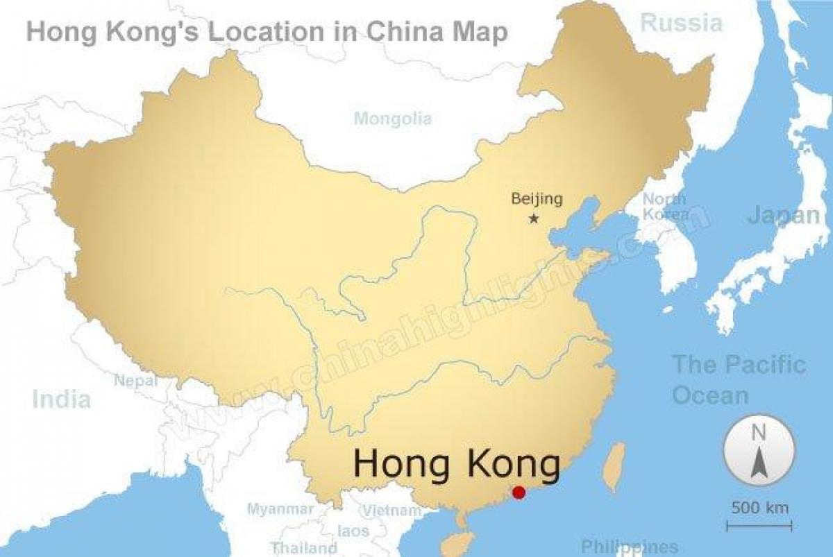 ramani ya China na Hong Kong