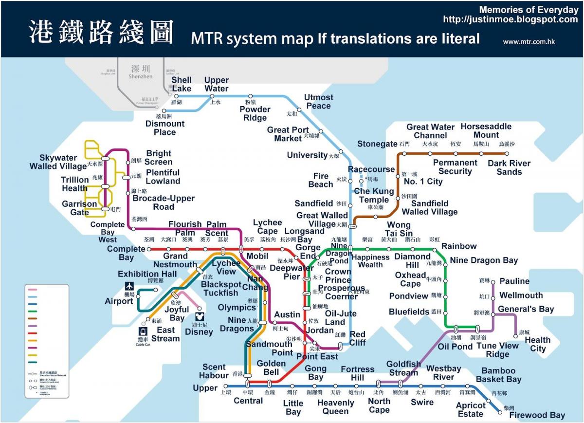Hongkong subway ramani